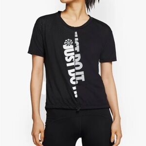 Nike Women's Black Graphic Tee
